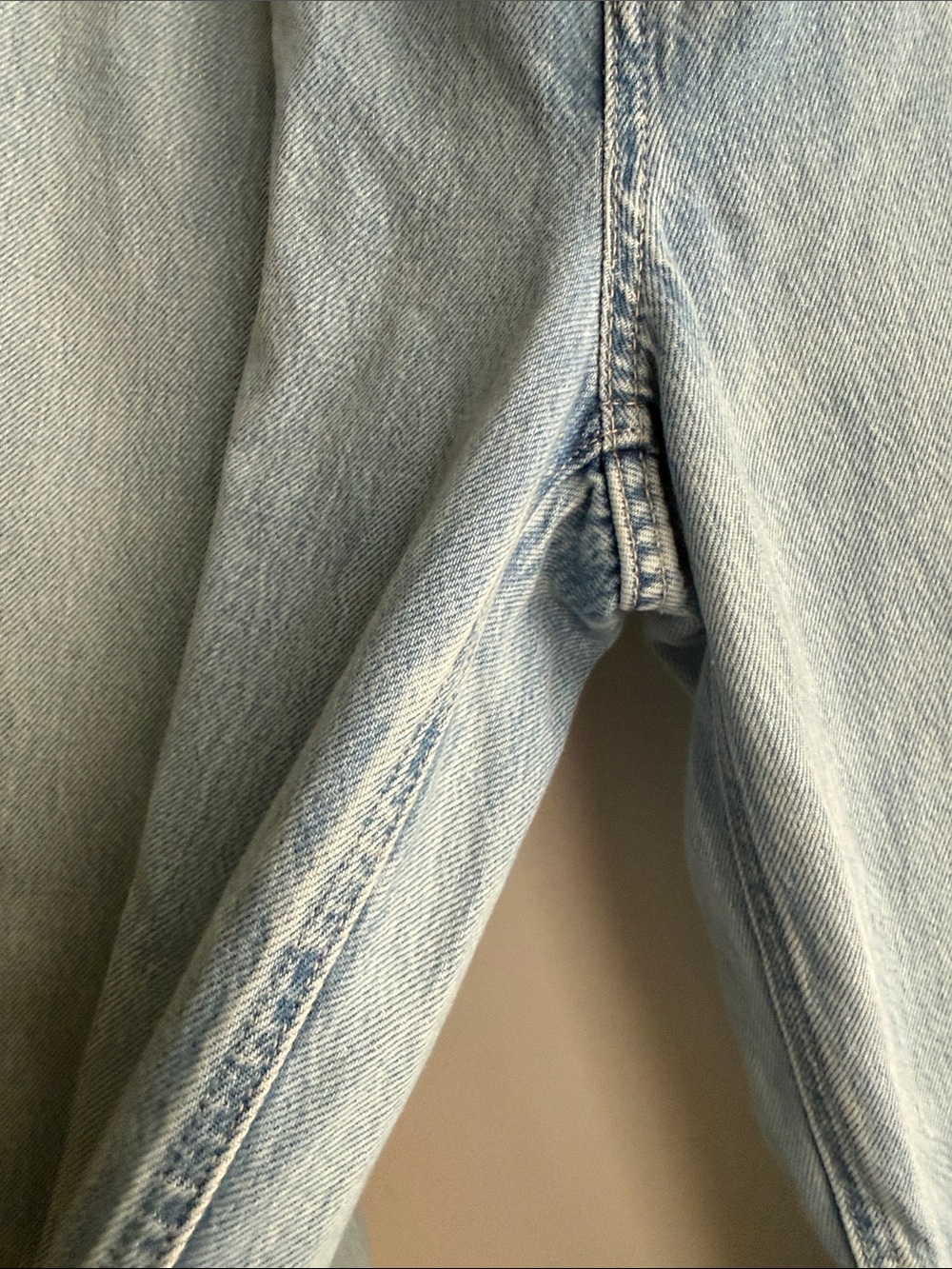 Free People We The Free Light Wash Wide Leg Pleated Jeans NWOT - Picture 5 of 12